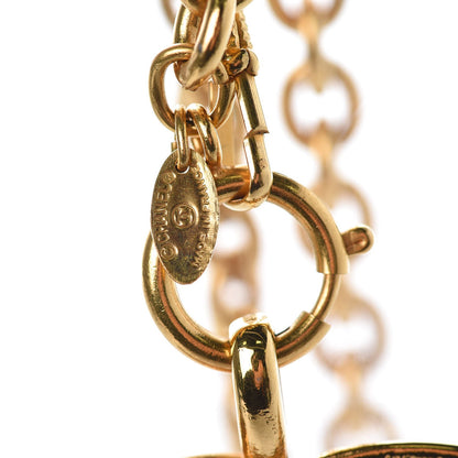 Chanel Quilted Large CC Long Necklace Gold 5 of 6
