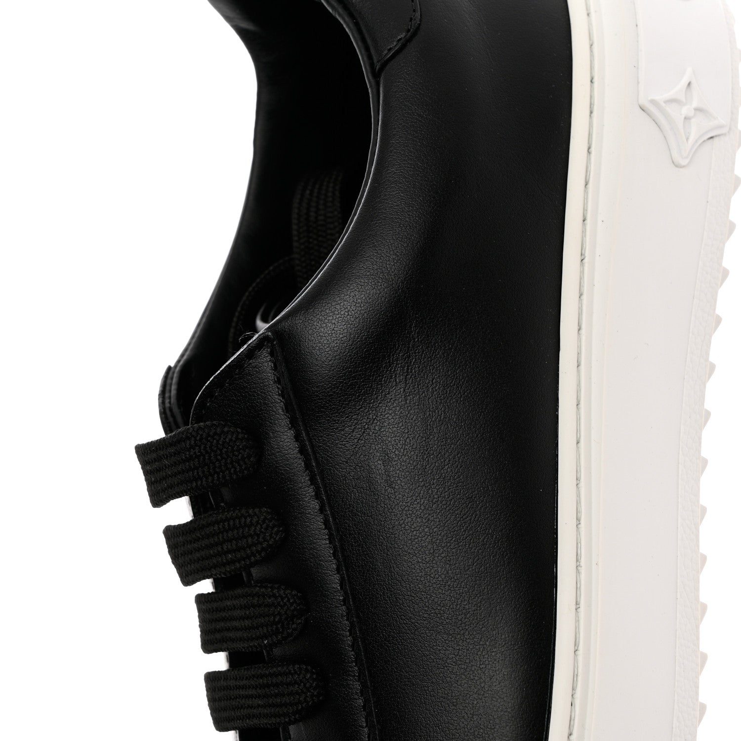 Louis Vuitton Calfskin Time Out Sneakers 37.5 Black 11 of 12