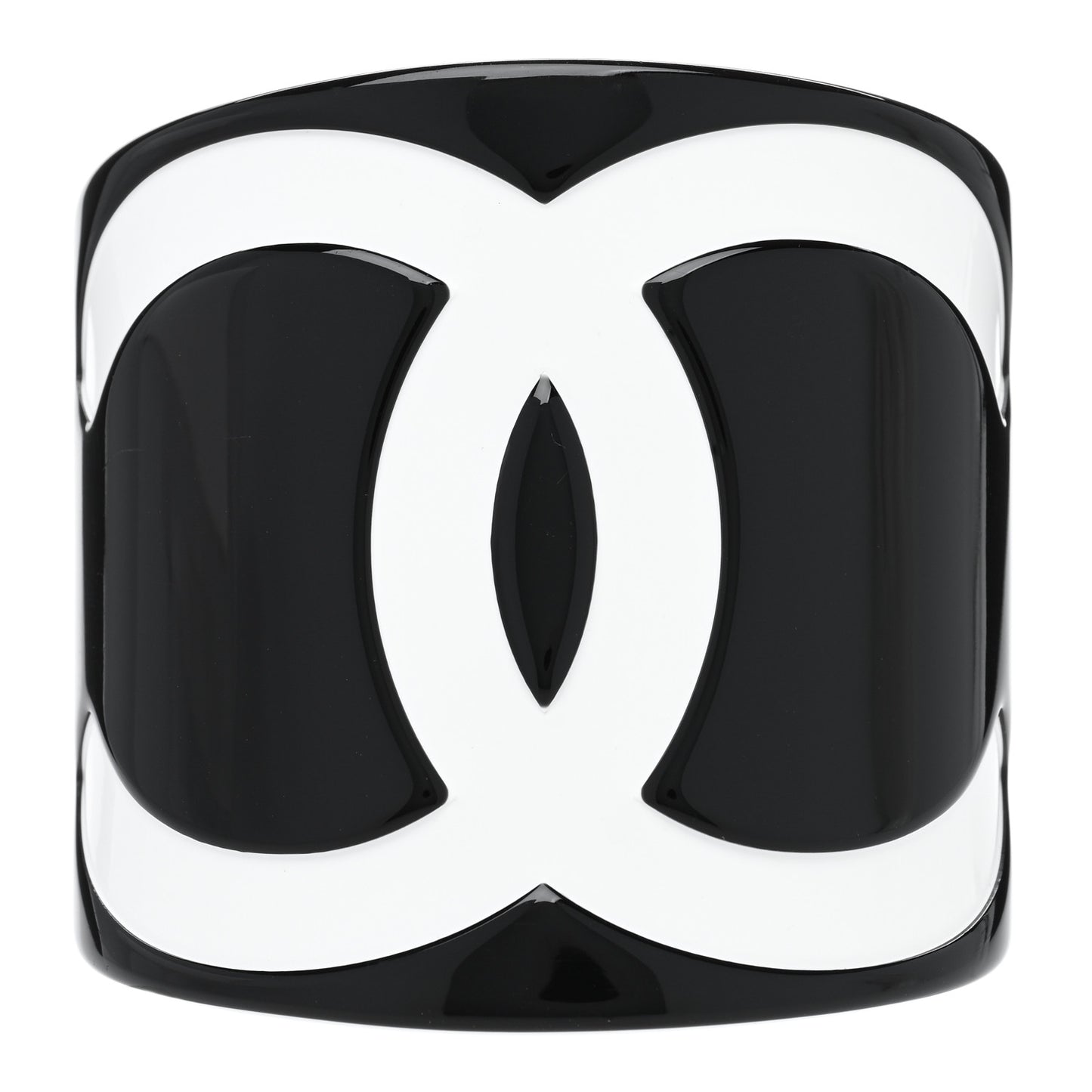 Resin CC Wide Cuff Black White
