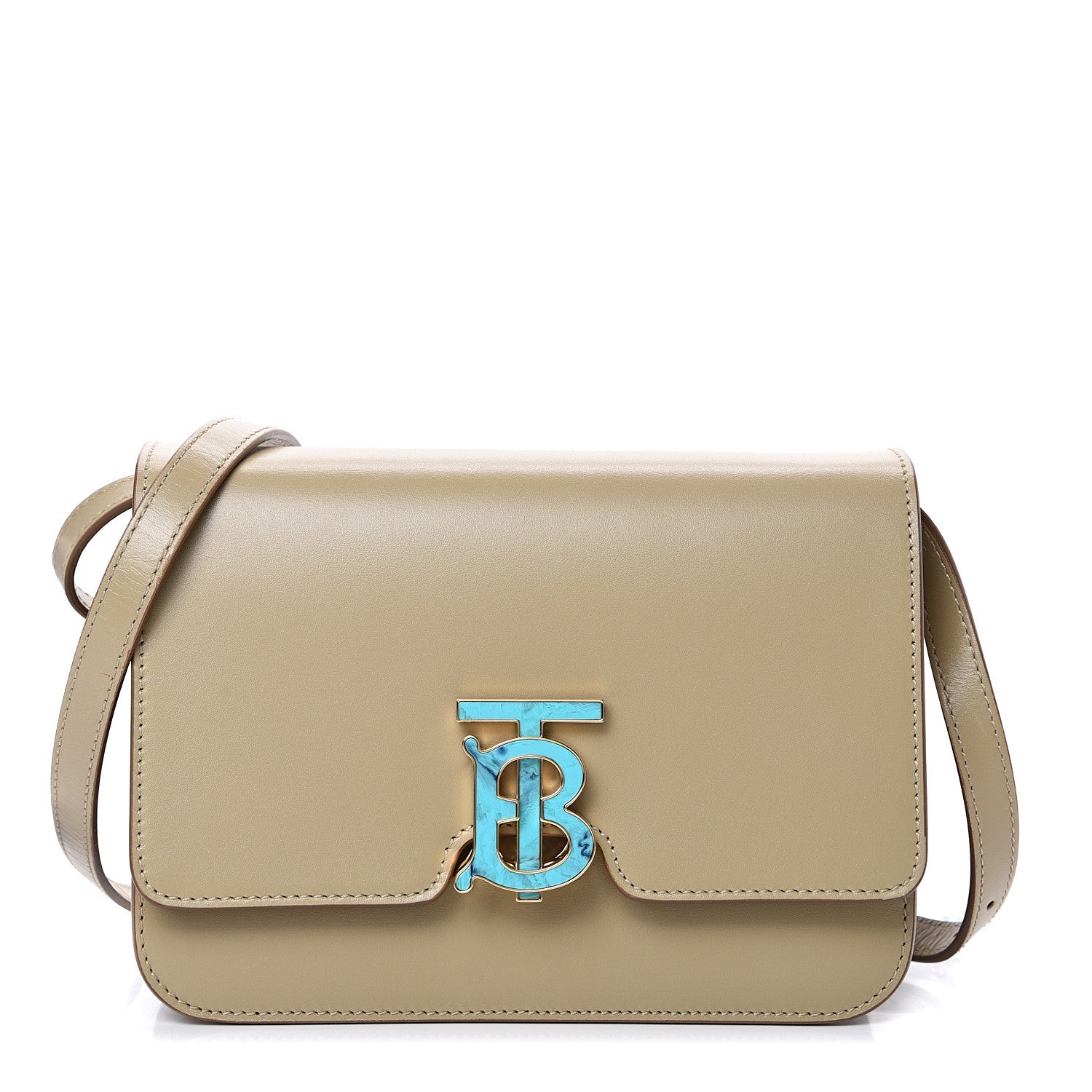 Burberry Calfskin Small TB Bag Honey 1 of 9
