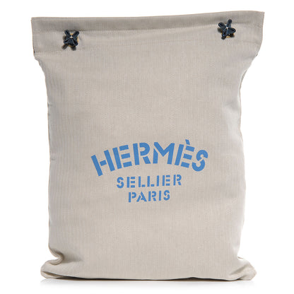 Hermes Cotton Aline Large Shoulder Bag Bleu 1 of 7