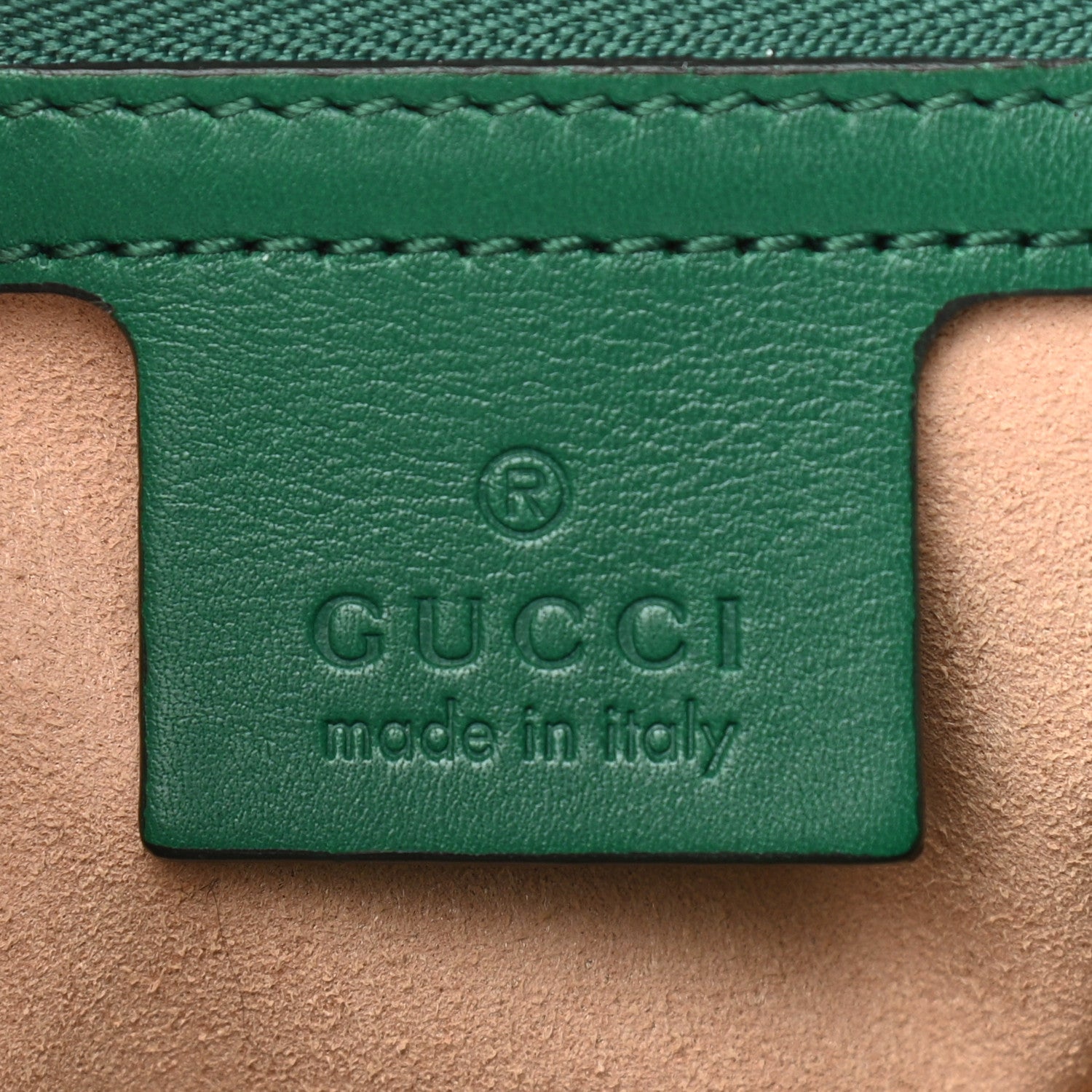 Gucci Calfskin Matelasse Medium GG Marmont Shoulder Bag Emerald Green 6 of 11