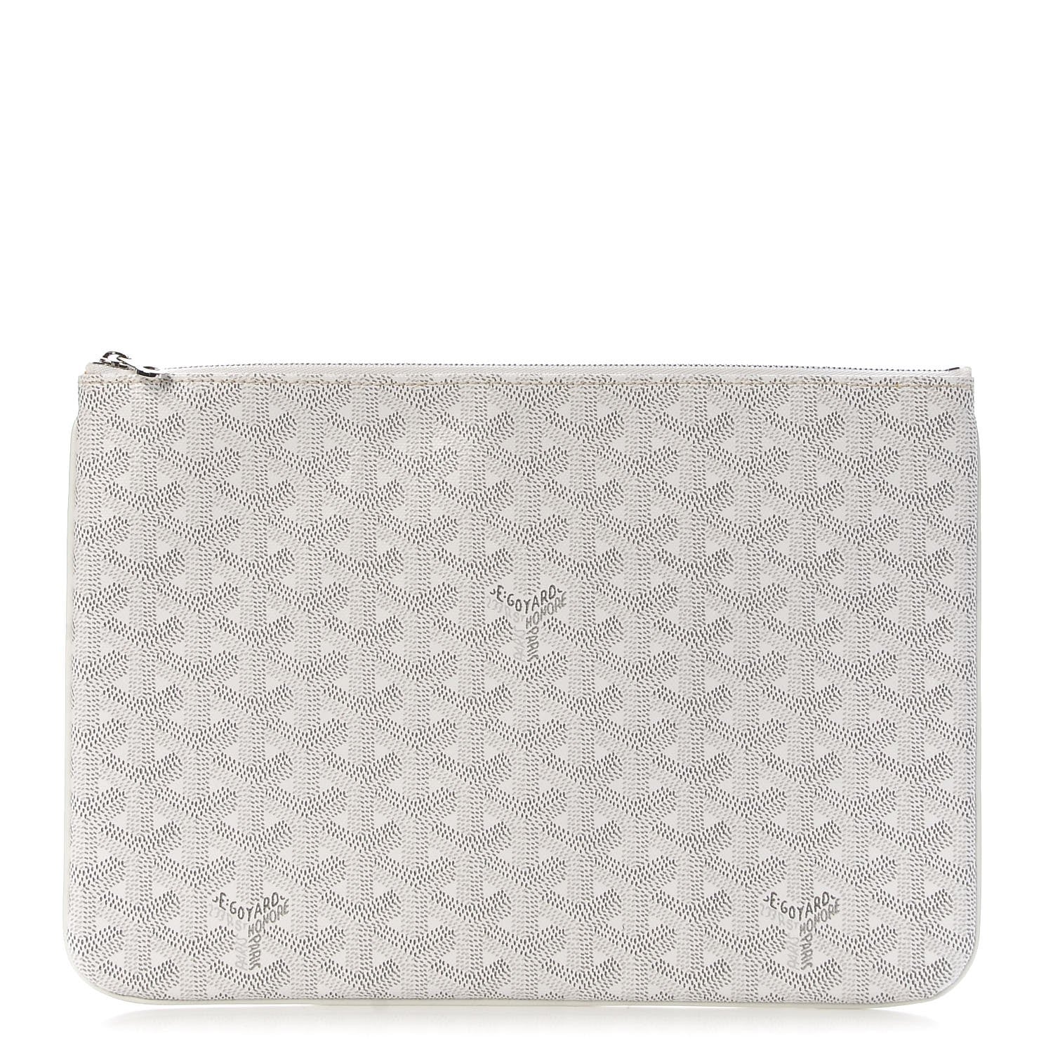 Goyard Goyardine Senat Pochette MM White 1 of 8