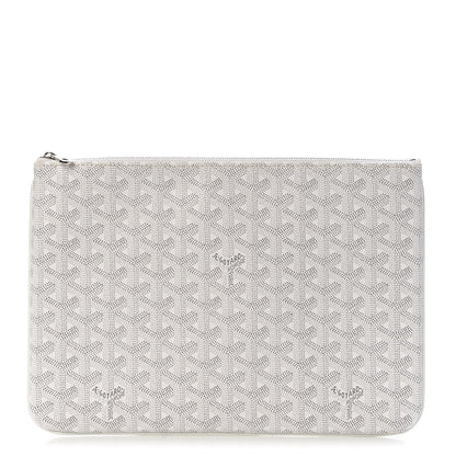 Goyard Goyardine Senat Pochette MM White 1 of 8