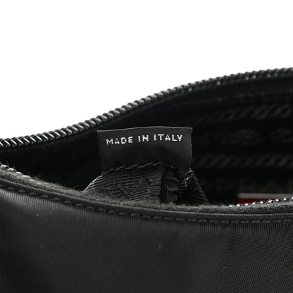 Prada Tessuto Nylon Saffiano Lunar New Year Mini Re-Edition 2000 Bag Black Fuoco 7 of 13