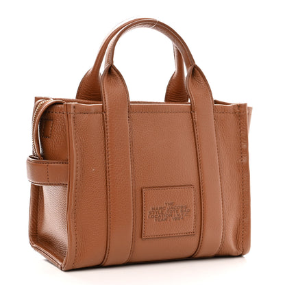 Marc Jacobs Grained Calfskin Small The Tote Bag Argan Oil 3 of 10