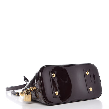 Louis Vuitton Vernis Alma BB Amarante 4 of 8