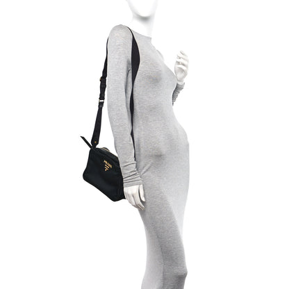 Prada Tessuto Nylon Soft Calf Camera Bag Black 2 of 9