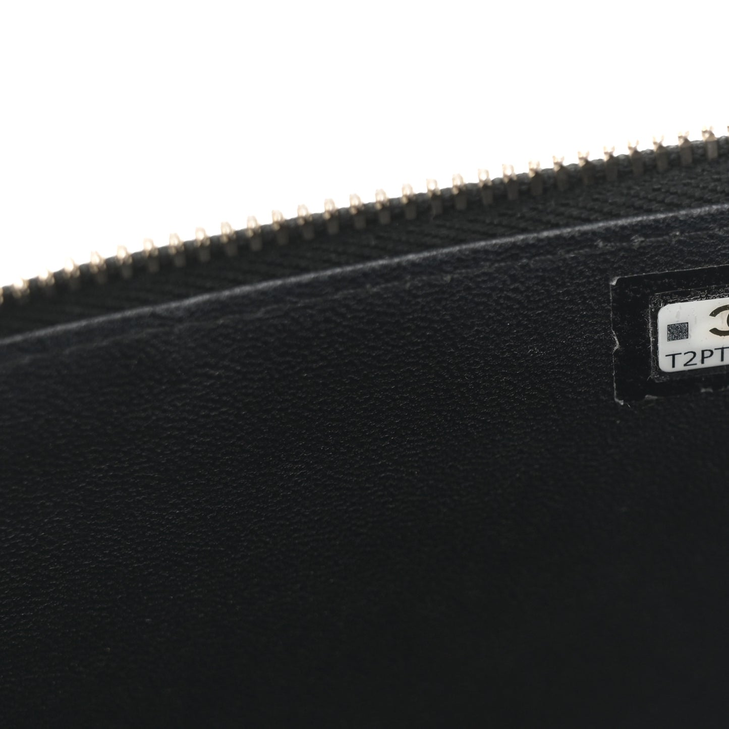 Lambskin Quilted Small Top Handle Vanity Case With Chain Black
