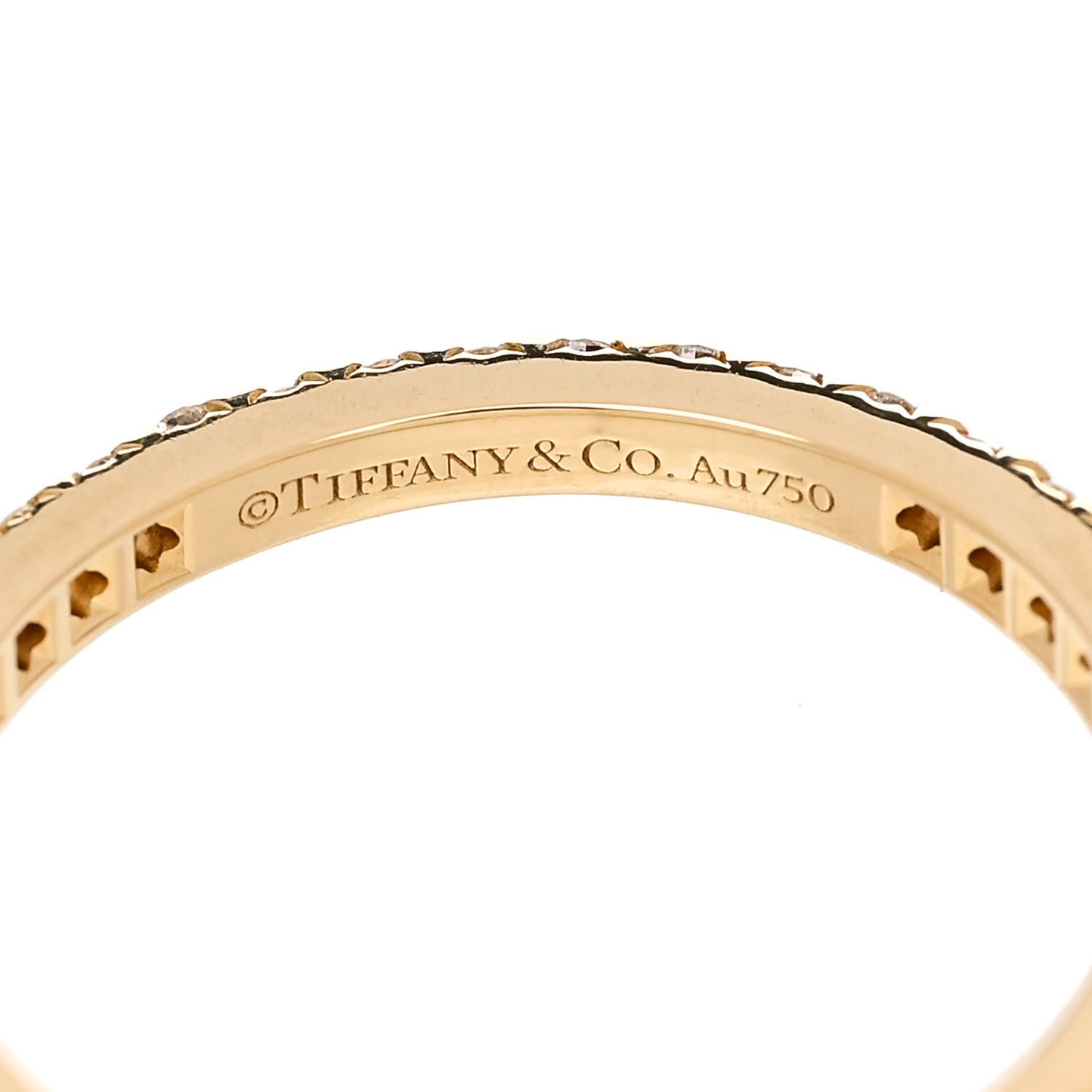 18K Yellow Gold Diamond .36ctw Soleste Full Eternity Band Ring 50 5.5