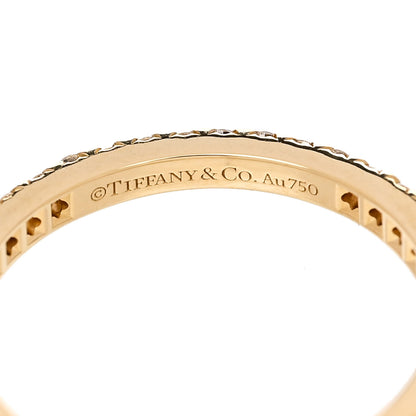 Tiffany 18K Yellow Gold Diamond .36ctw Soleste Full Eternity Band Ring 50 5.5 4 of 5