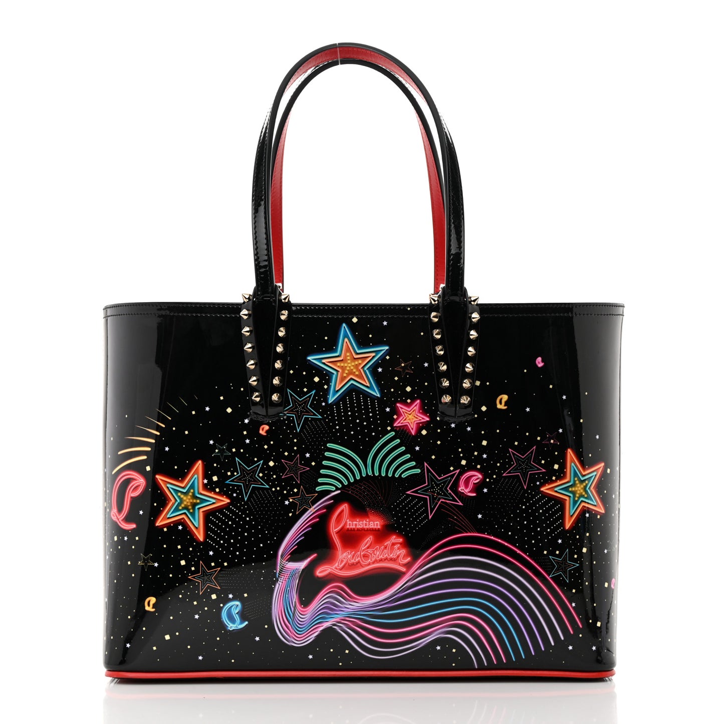 Patent Calfskin Small Starlight Cabata Tote Multicolor
