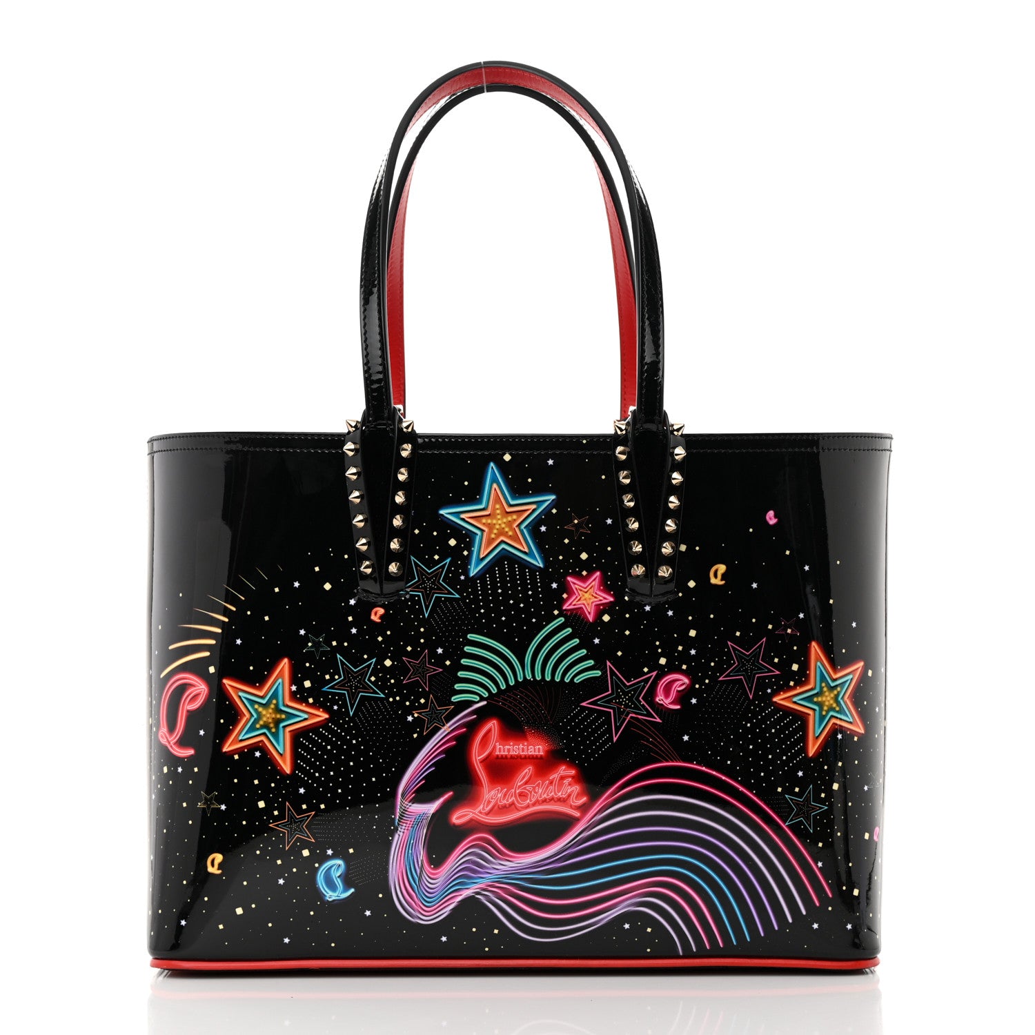 Christian Louboutin Patent Calfskin Small Starlight Cabata Tote Multicolor 3 of 13