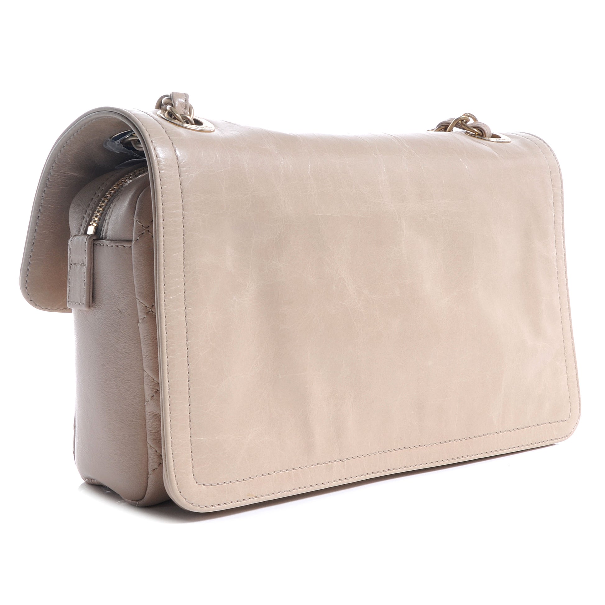 Chanel Calfskin Small Flap Beige 3 of 7