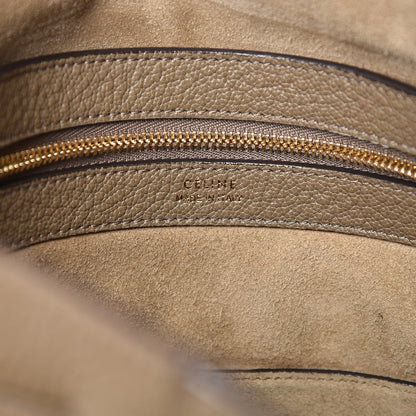 Celine Shiny Grained Calfskin Small Belt Cabas Phantom Souris 7 of 20
