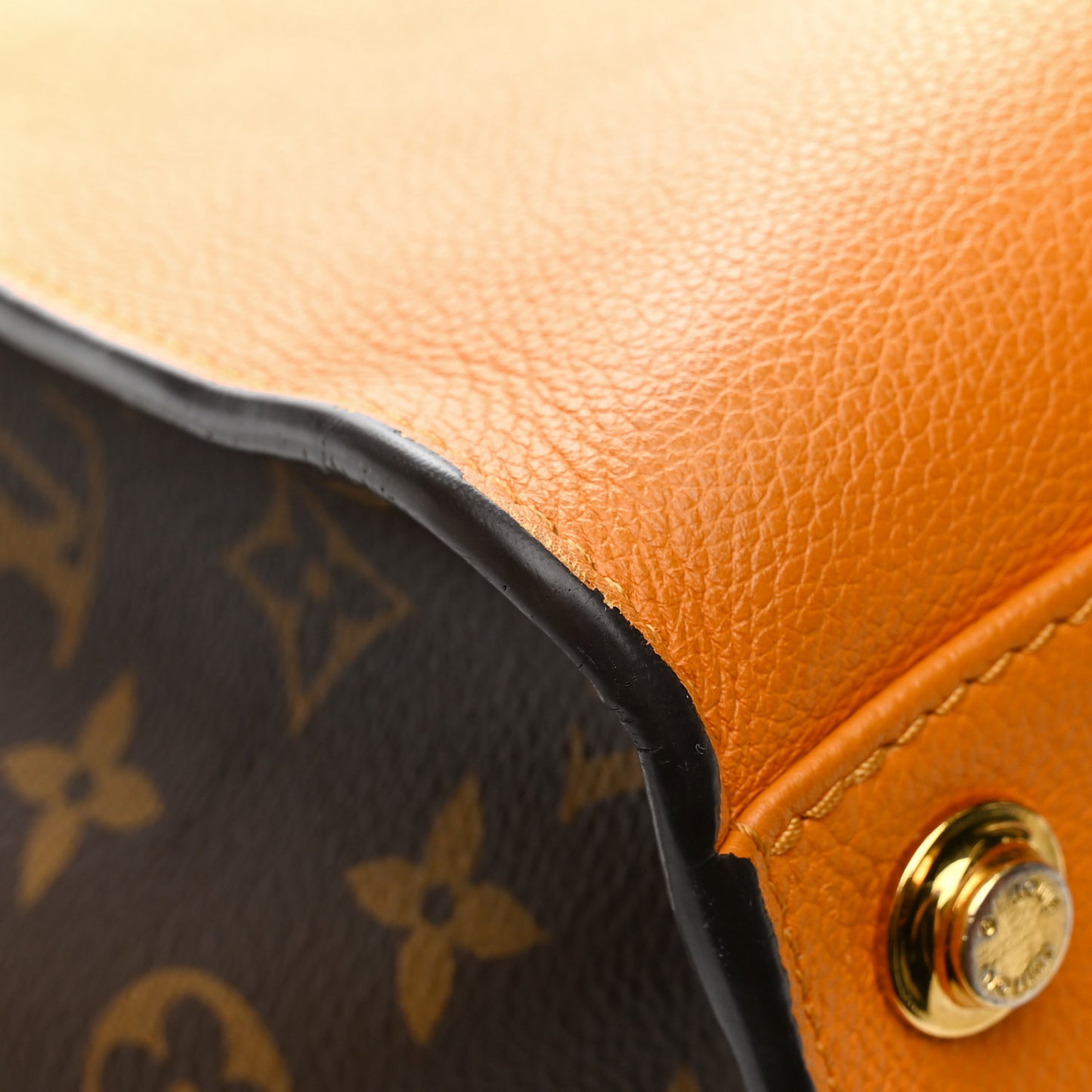 Calfskin Monogram On My Side Summer Gold
