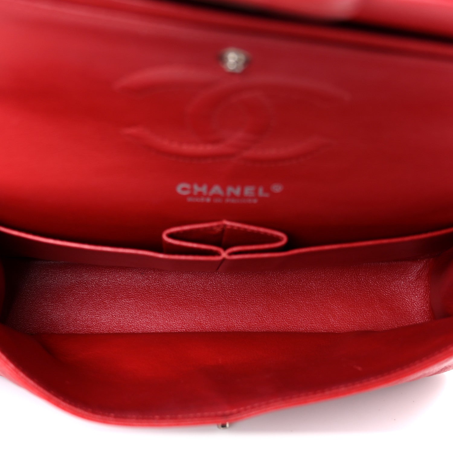Chanel Caviar Quilted Medium Double Flap Red 4 of 10