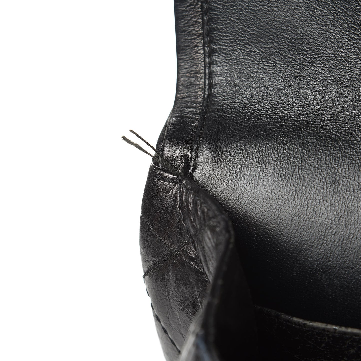 Metallic Aged Calfskin Quilted 2.55 Reissue 226 Flap Black
