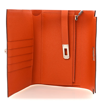 Hermes Epsom Medium Kelly Wallet Feu 5 of 6