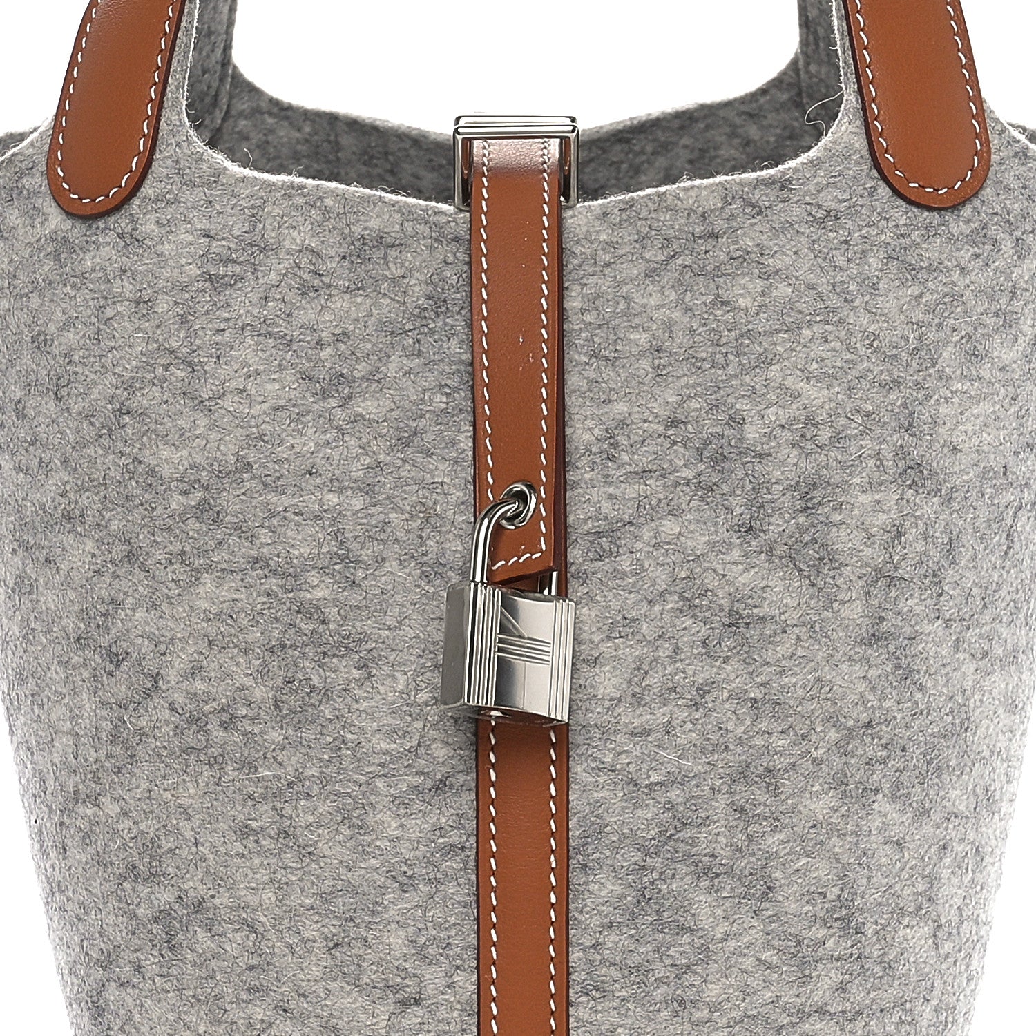 Hermes Feutre Swift Picotin Lock 18 PM Gris Clair Gold 8 of 10
