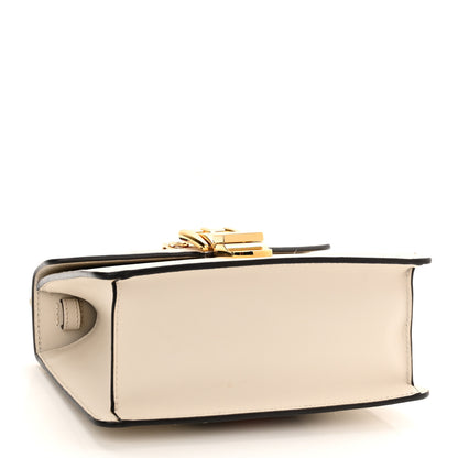 Gucci Calfskin Mini Sylvie Top Handle Bag White 4 of 10