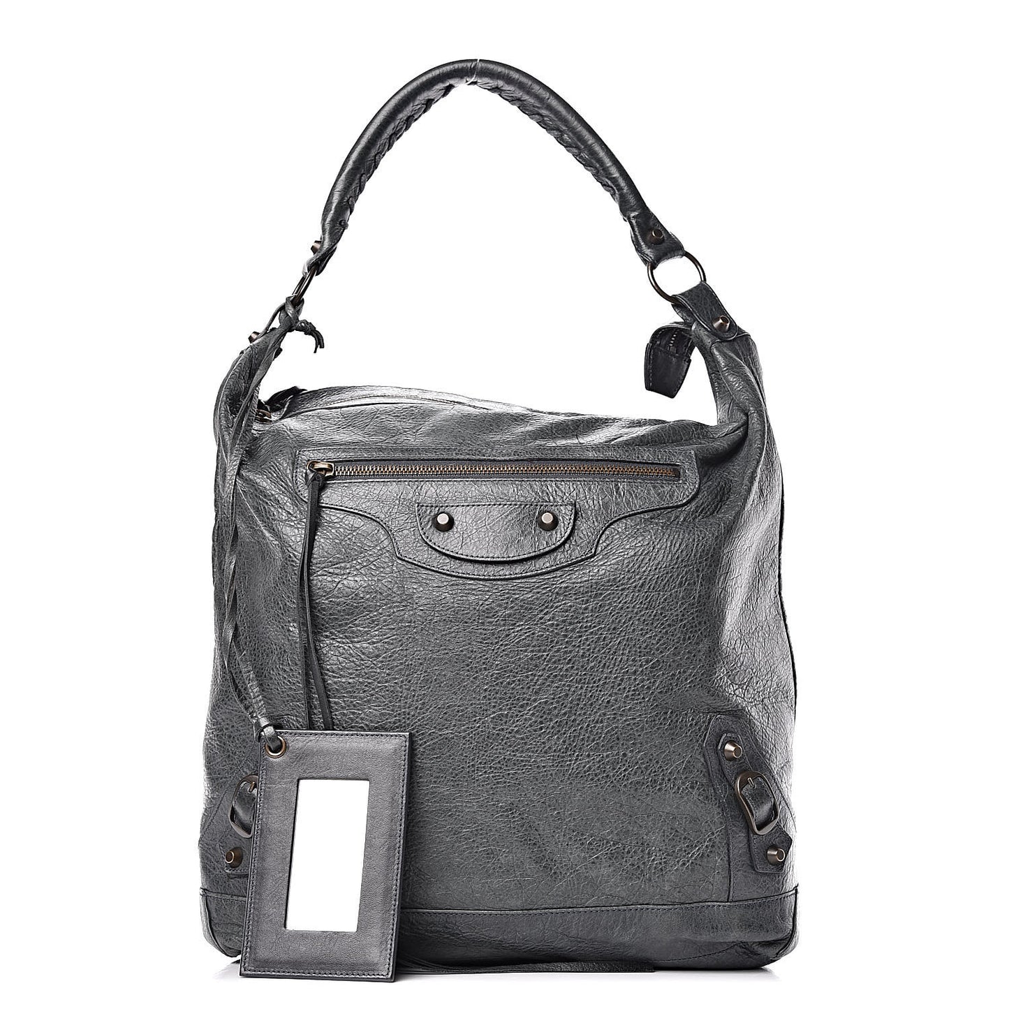 Agneau Classic Hardware Day Hobo Anthracite