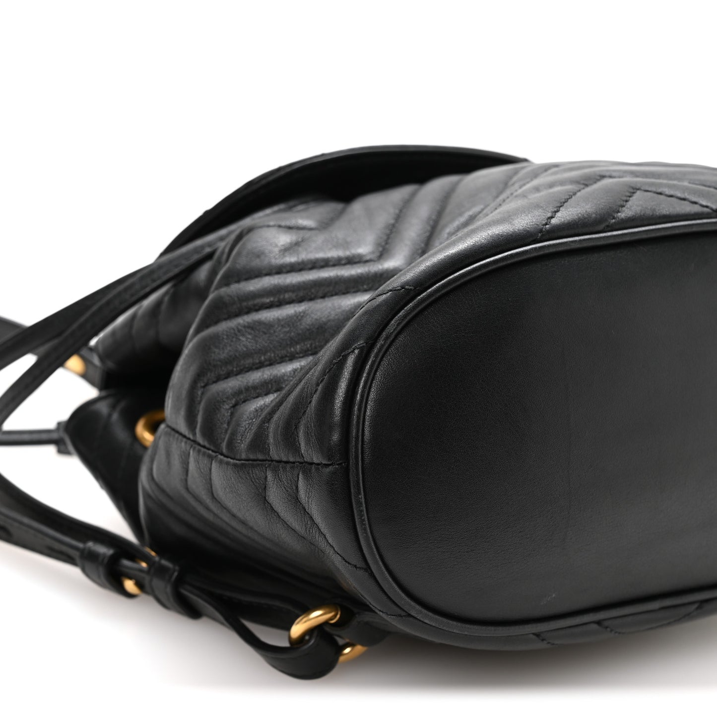 Calfskin Matelasse GG Marmont Flap Backpack Black