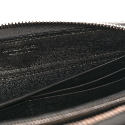 Bottega Veneta Nappa Bubble Quilted Zip Around Wallet Black 8 of 12