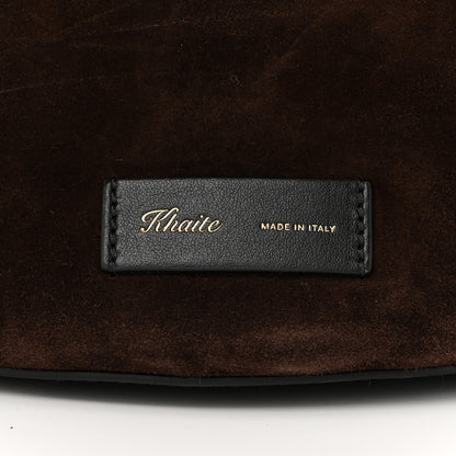 Khaite Suede Calfskin Small Nora Tote Coffee 6 of 10