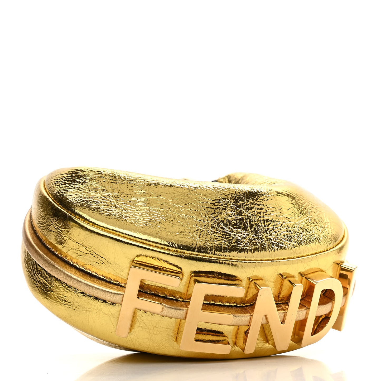 Rock Millenium Nano Fendigraphy Hobo Charm Gold
