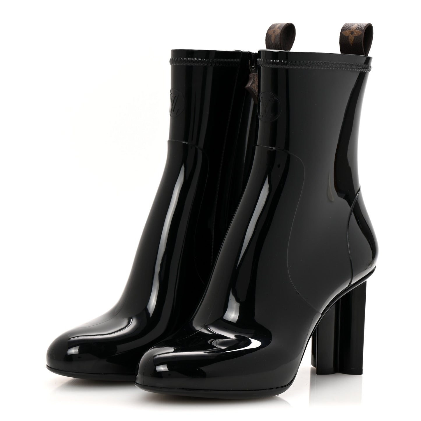 Rubber Silhouette Ankle Boots 38 Black