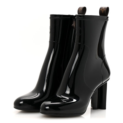 Louis Vuitton Rubber Silhouette Ankle Boots 38 Black 4 of 11