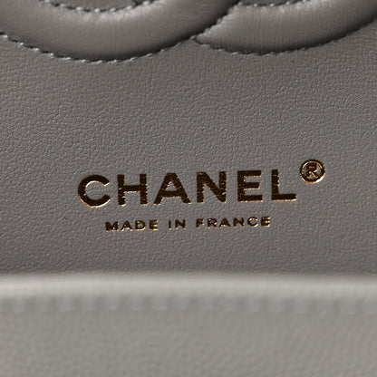 Chanel Caviar Quilted Medium Double Flap Grey 5 of 10