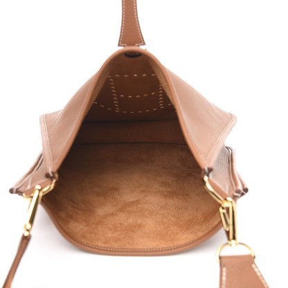 Hermes Taurillon Clemence Evelyne III PM Gold 4 of 9