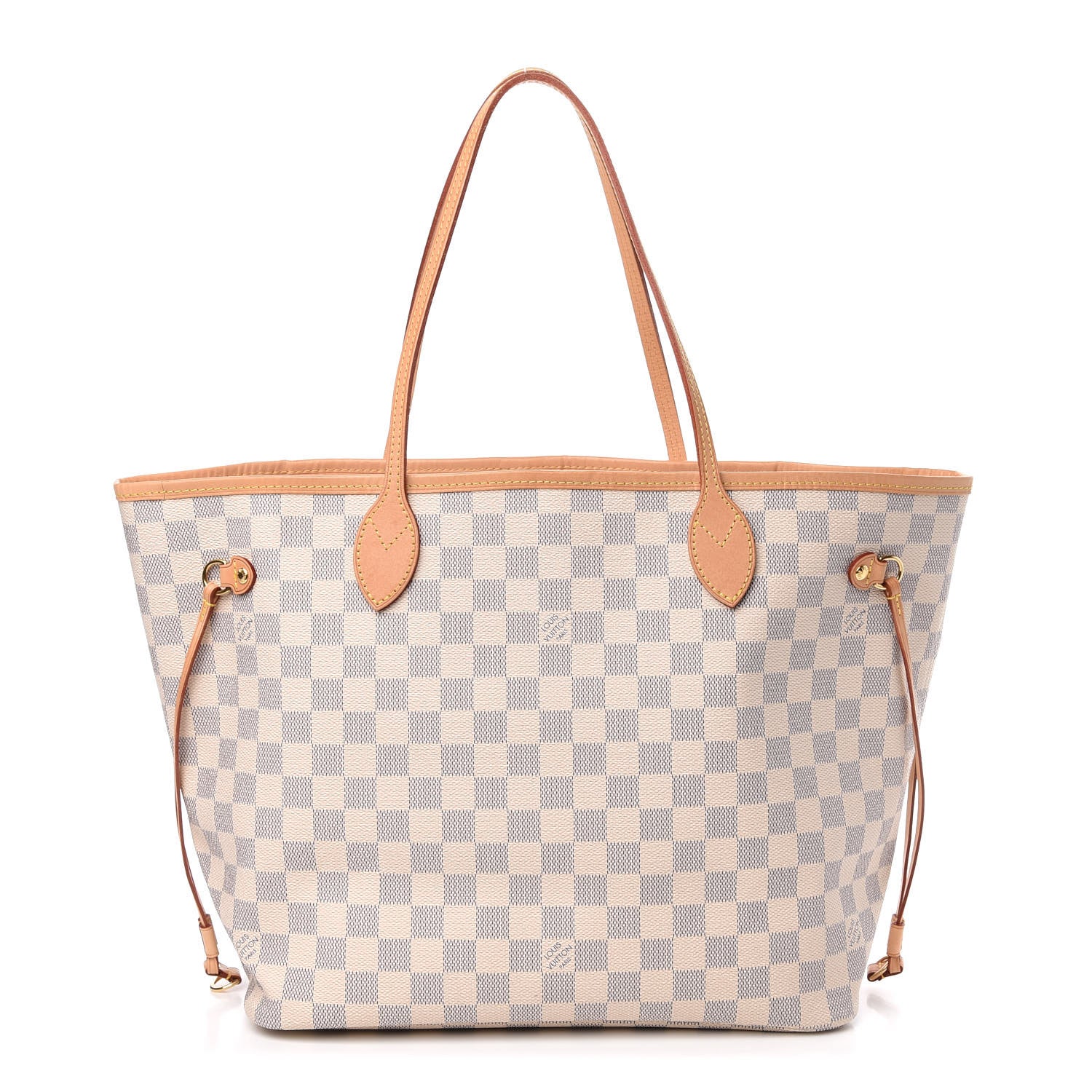 Louis Vuitton Damier Azur Neo Neverfull MM Rose Ballerine 1 of 9