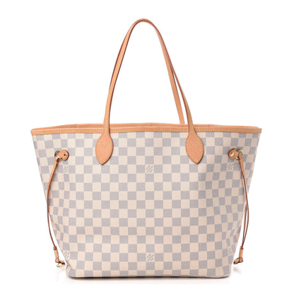 Louis Vuitton Damier Azur Neo Neverfull MM Rose Ballerine 1 of 9