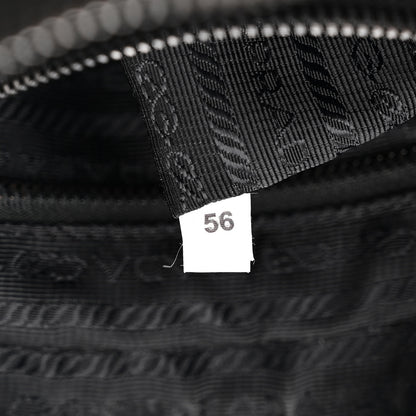 Prada Saffiano Travel Belt Bag Black Platino 7 of 12
