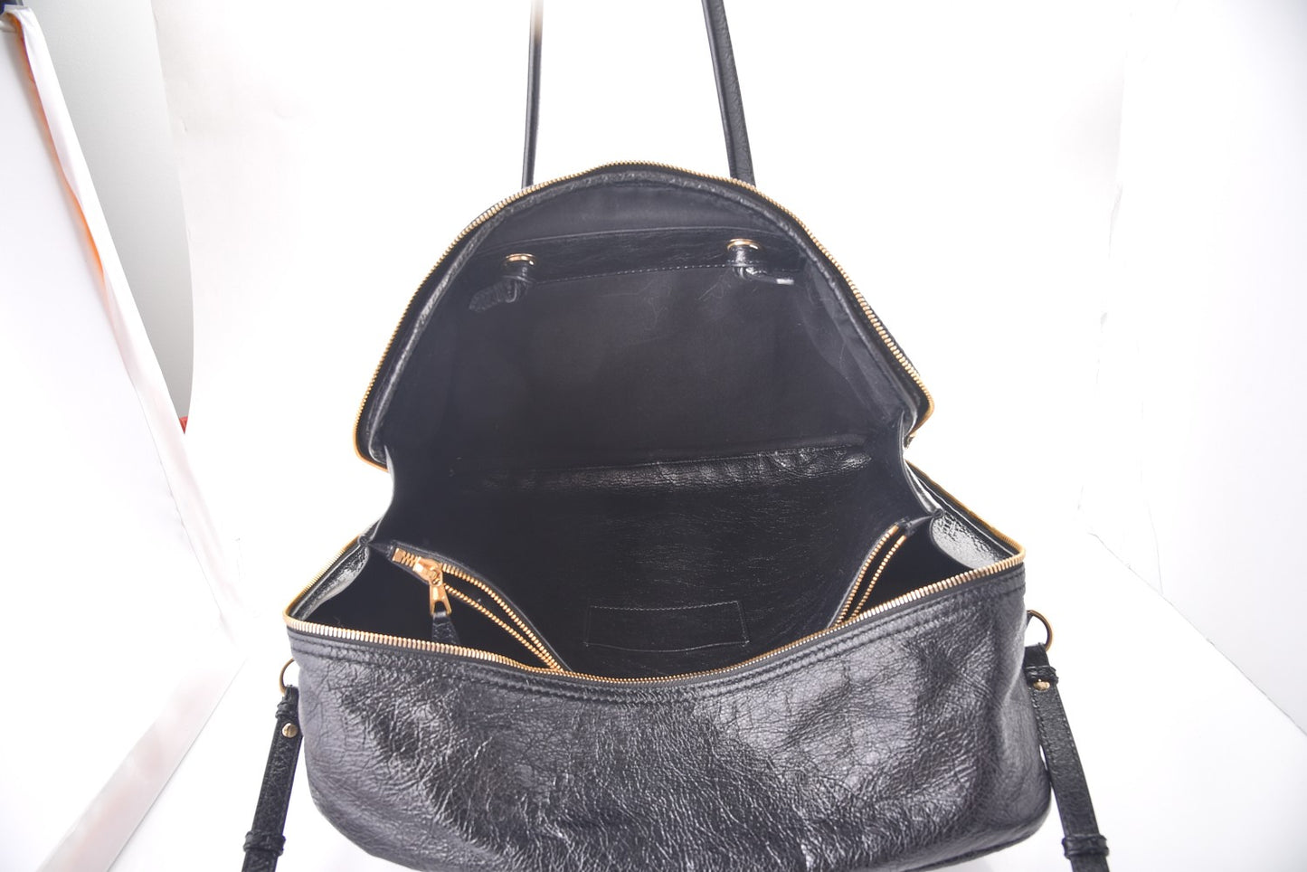 Agneau Medium Blanket Square Tote Black