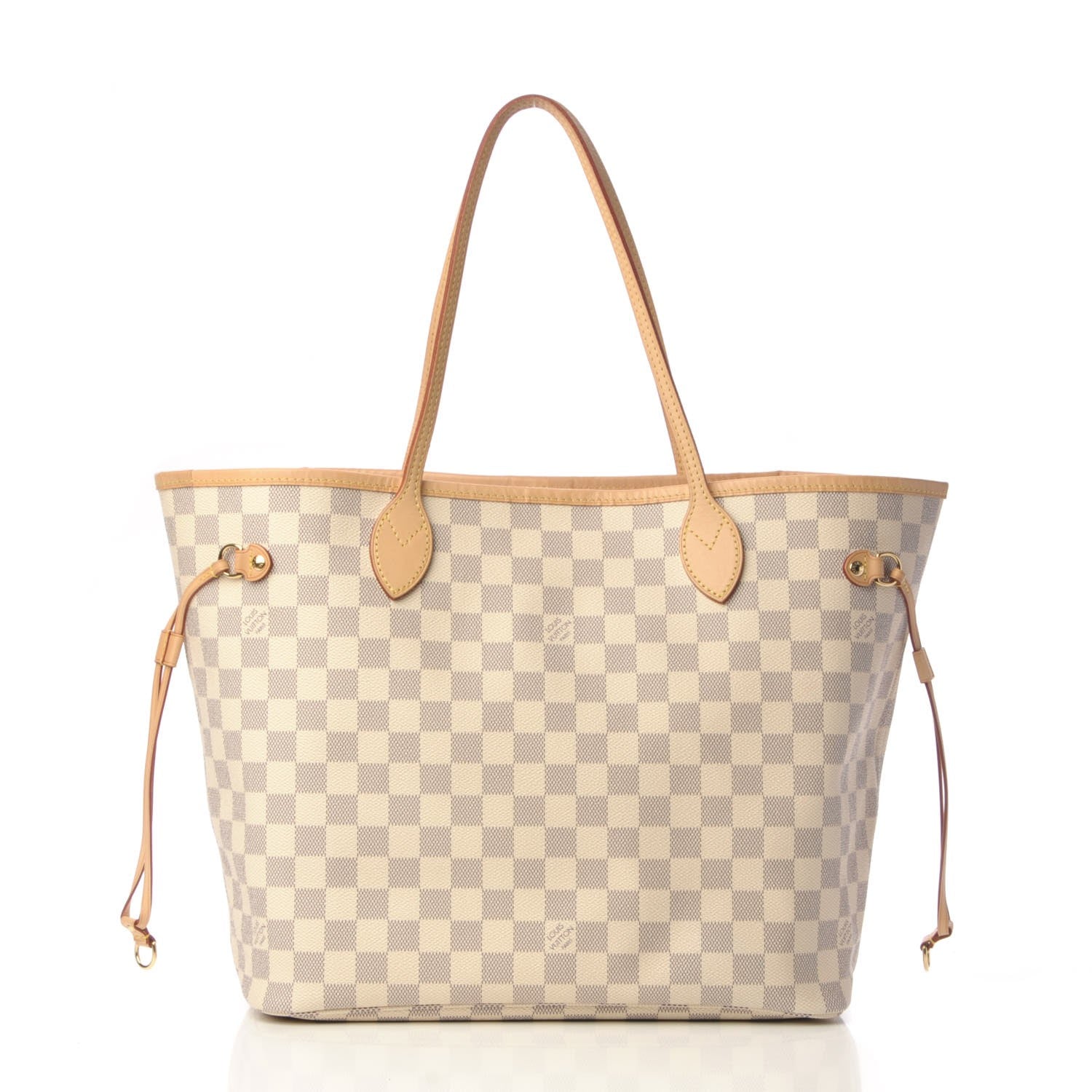 Louis Vuitton Damier Azur Neo Neverfull MM Rose Ballerine 3 of 24