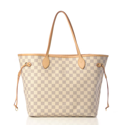 Louis Vuitton Damier Azur Neo Neverfull MM Rose Ballerine 3 of 24