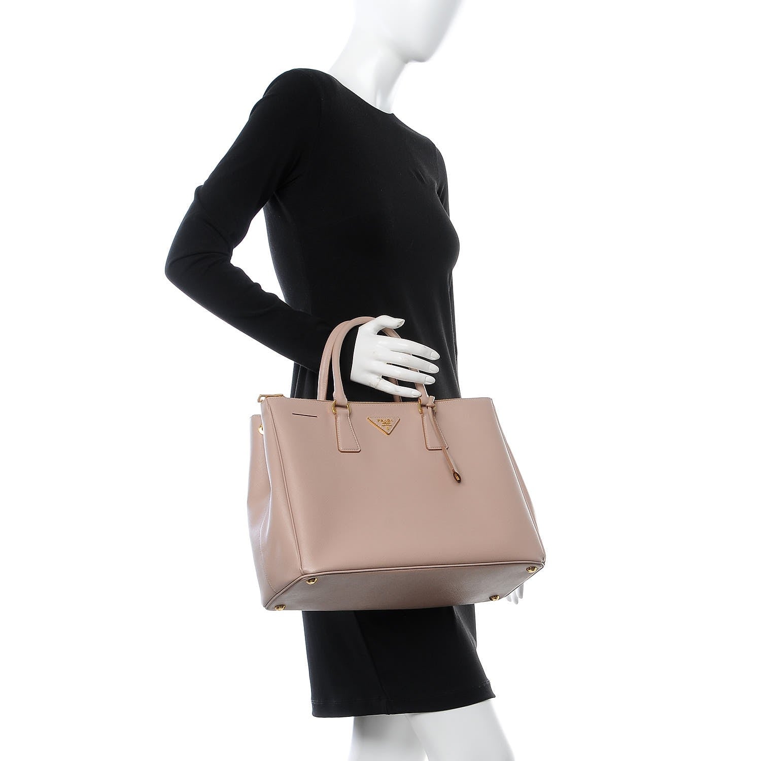 Prada Saffiano Large Galleria Double Zip Tote Cammeo 2 of 12