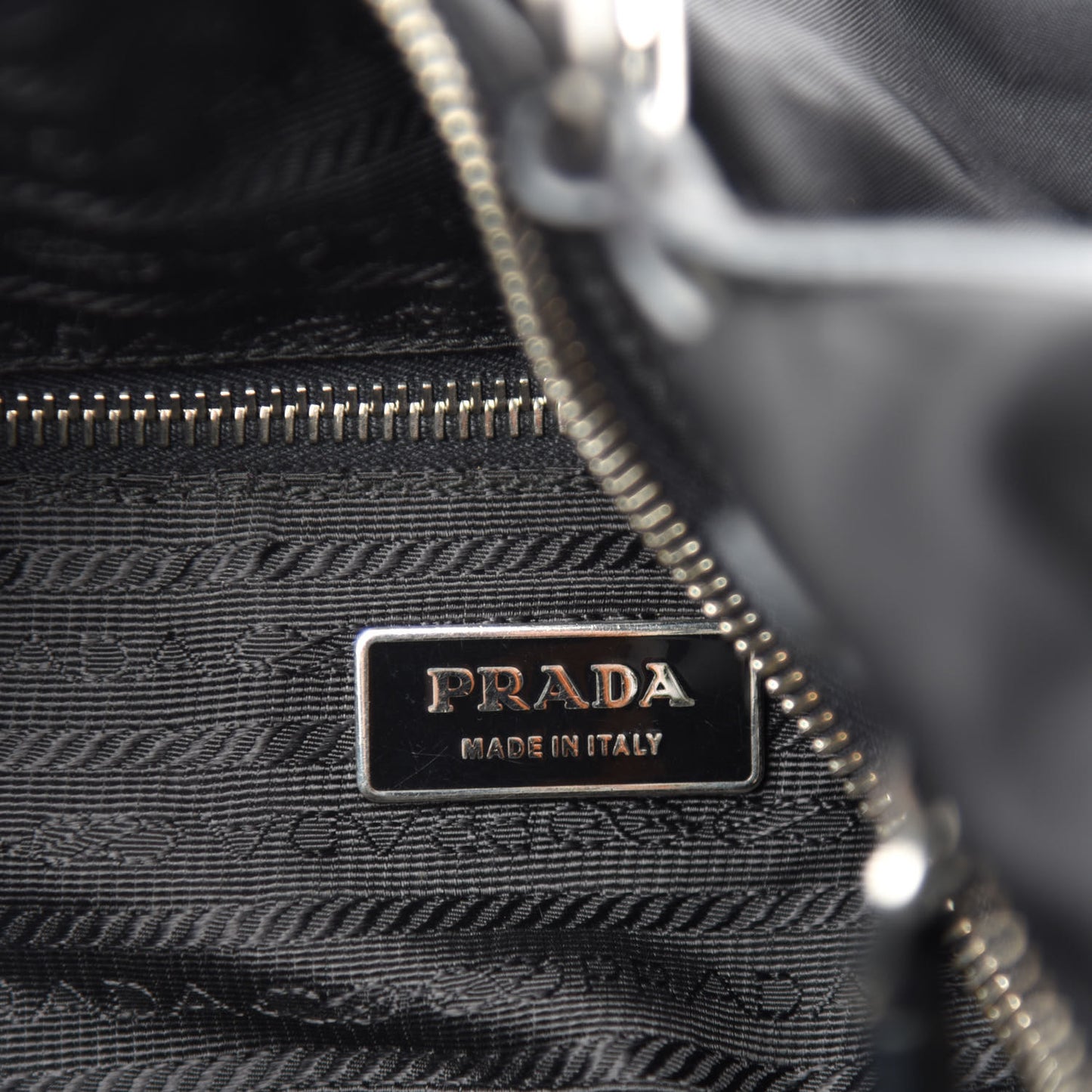 Tessuto Nylon Saffiano Hobo Black