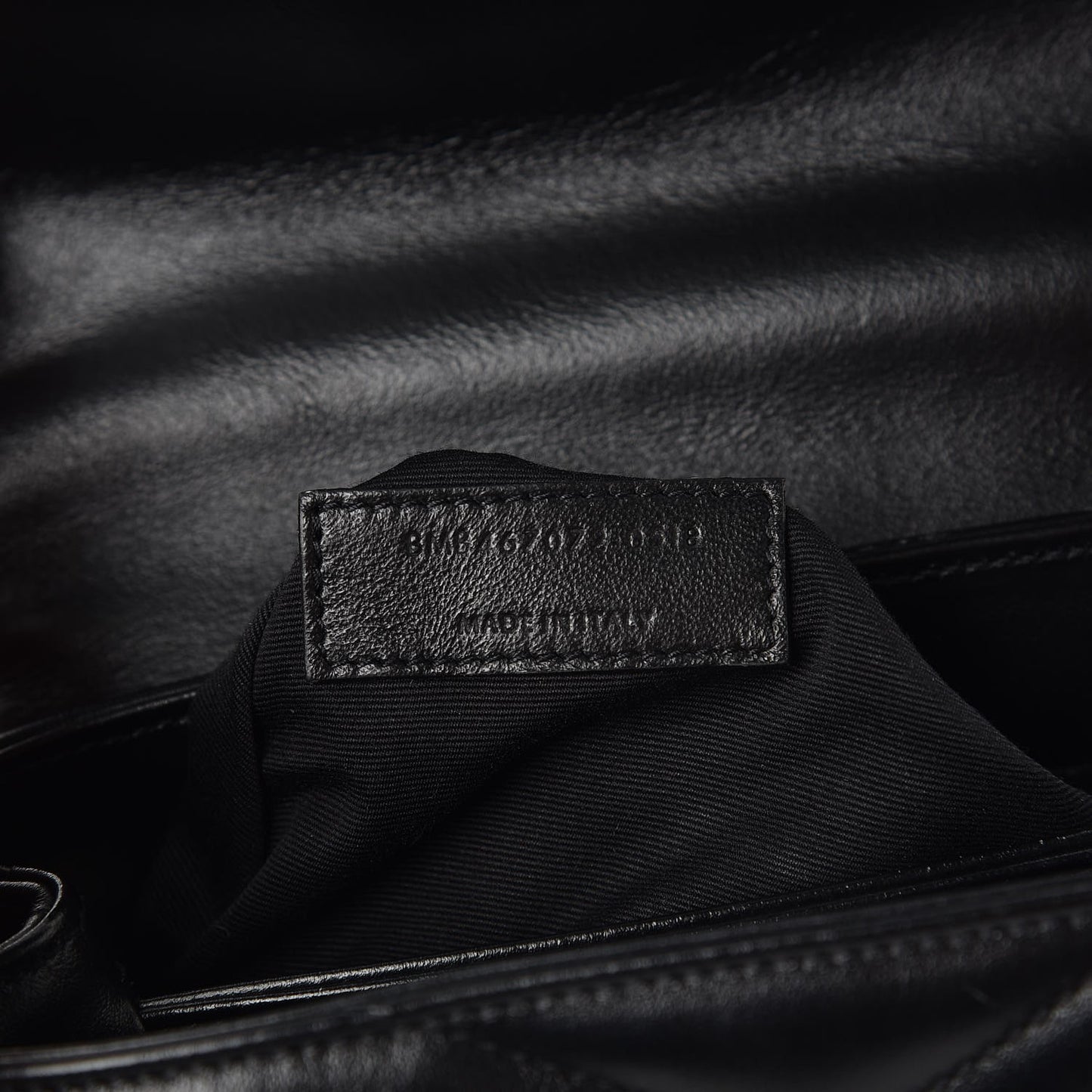 Calfskin Y Quilted Monogram Toy Loulou Crossbody Bag Black