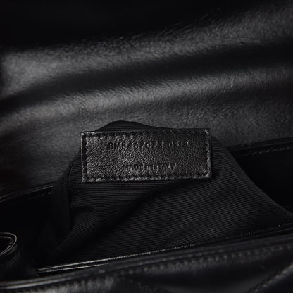 Saint Laurent Calfskin Y Quilted Monogram Toy Loulou Crossbody Bag Black 6 of 8