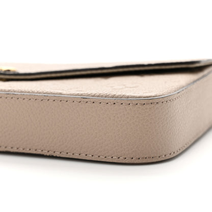 Louis Vuitton Empreinte Pochette Felicie Chain Wallet Tourterelle 10 of 12