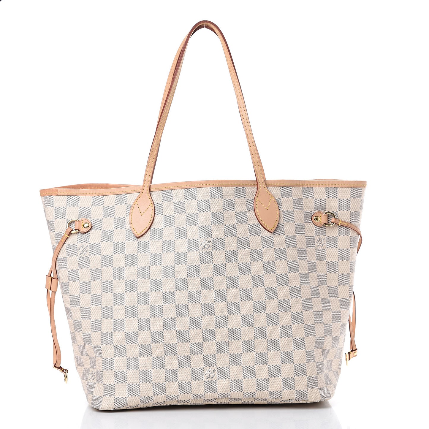 Damier Azur Neo Neverfull MM Rose Ballerine
