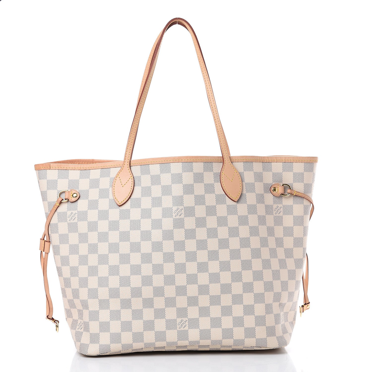 Louis Vuitton Damier Azur Neo Neverfull MM Rose Ballerine 2 of 12