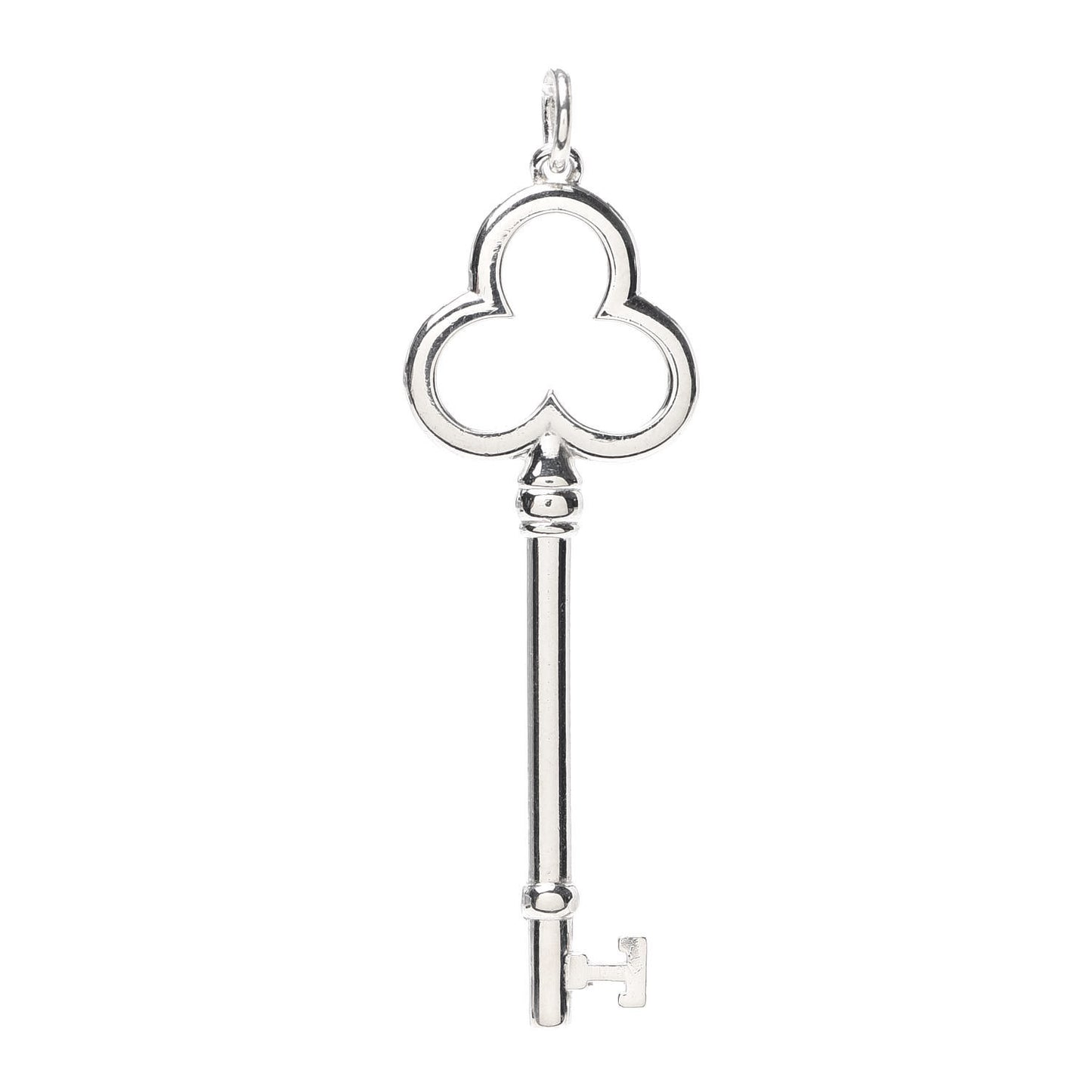 Sterling Silver Trifoil Key Pendant