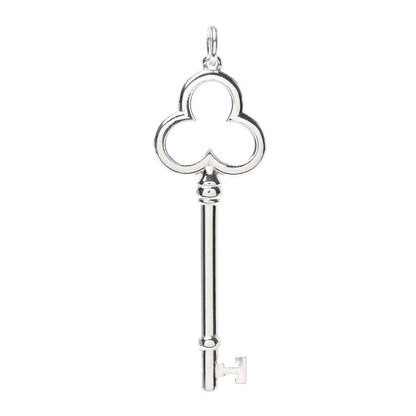 Tiffany Sterling Silver Trifoil Key Pendant 1 of 3