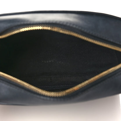 Fendi Glazed Fabric Vitello Century F is Fendi FF 1974 Stamp Patch Camera Case Mogano Panna Black 5 of 10